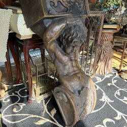 Unique Vintage Cherub Wall Pocket