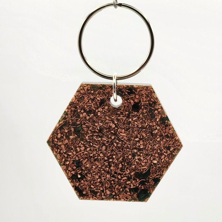 Comet Keychain/Pocket Orgonite , Provides EMF Protection, And Emotional Balance.
Contains:
Fuchsite, Copper, and resin.
Introducing our exquisit