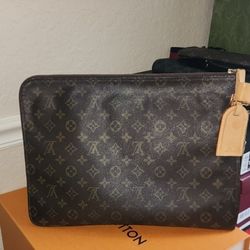authentic lv monogram money bag