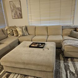 Sectional Couch and Ottoman 