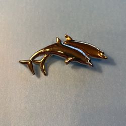 Vintage Liz Claiborne Dolphin Brooch