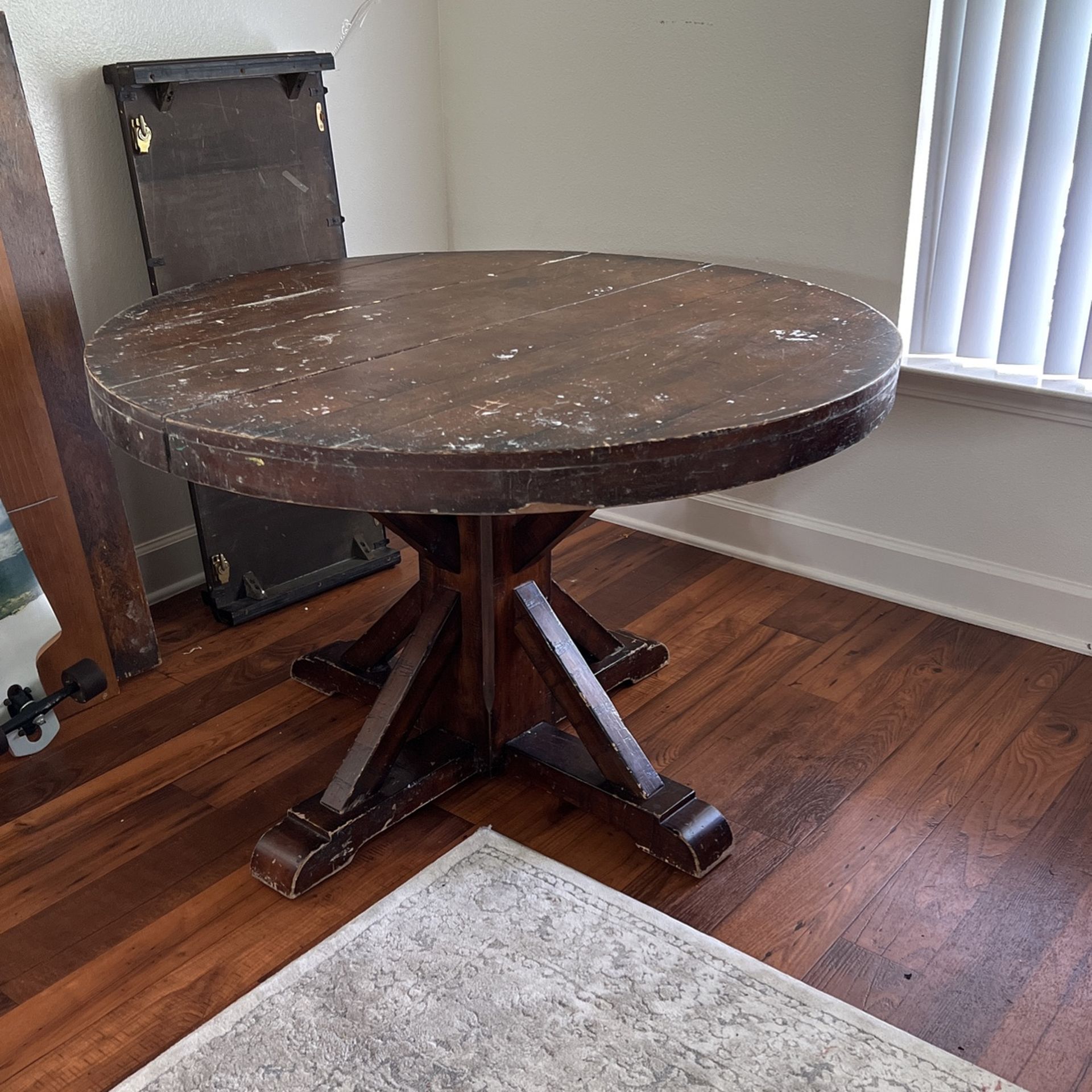 Pottery Barn Mahogany Wood Dining Table