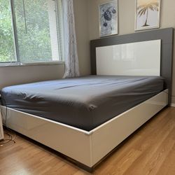 No Mattress- Bed with bunk board and leds + rails (also all bad frames included).o