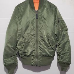 Alpha Industries Aviatir Bomber Jacket  reversible  mens size Small