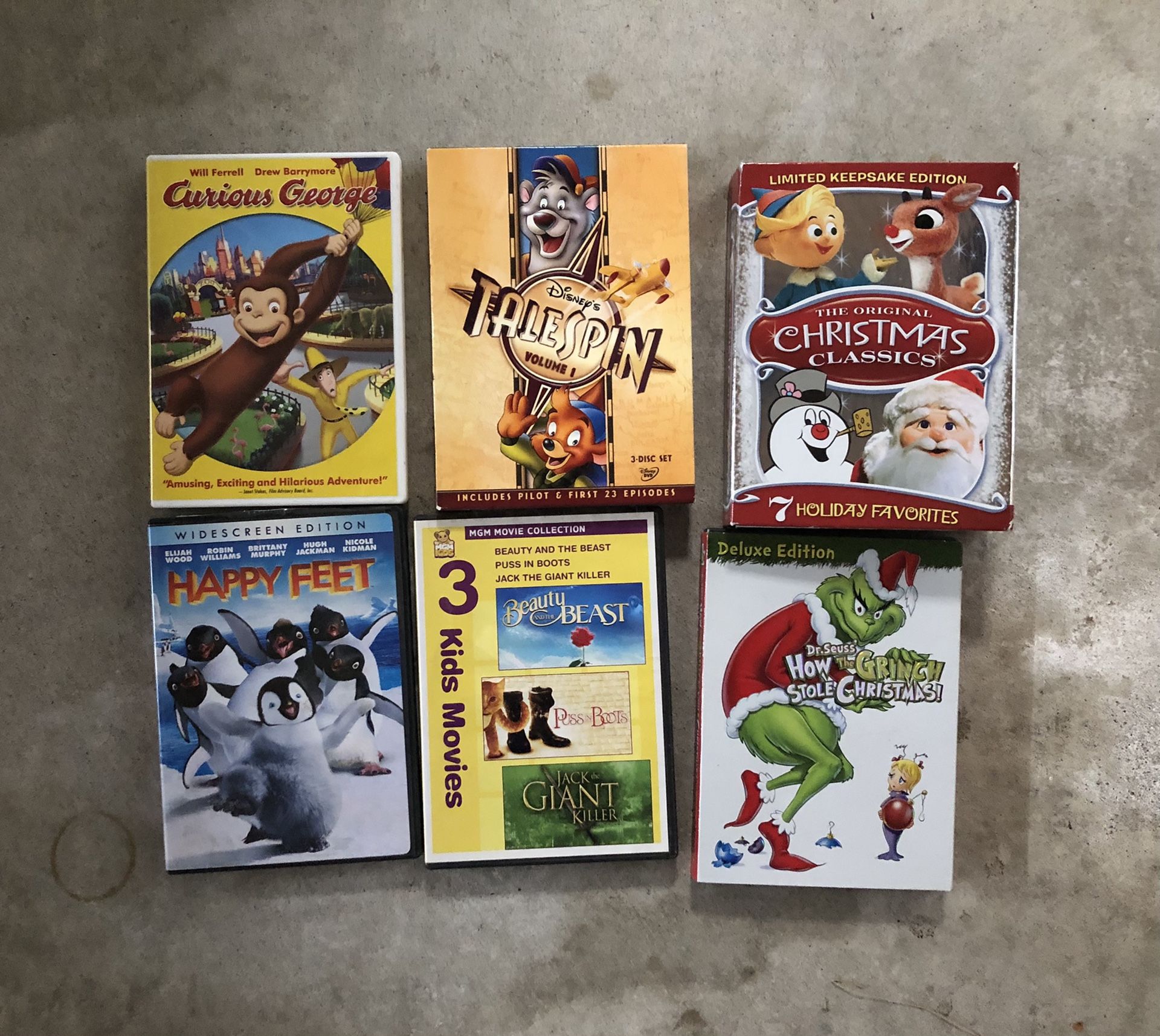 12 DVD movies/shows for kids