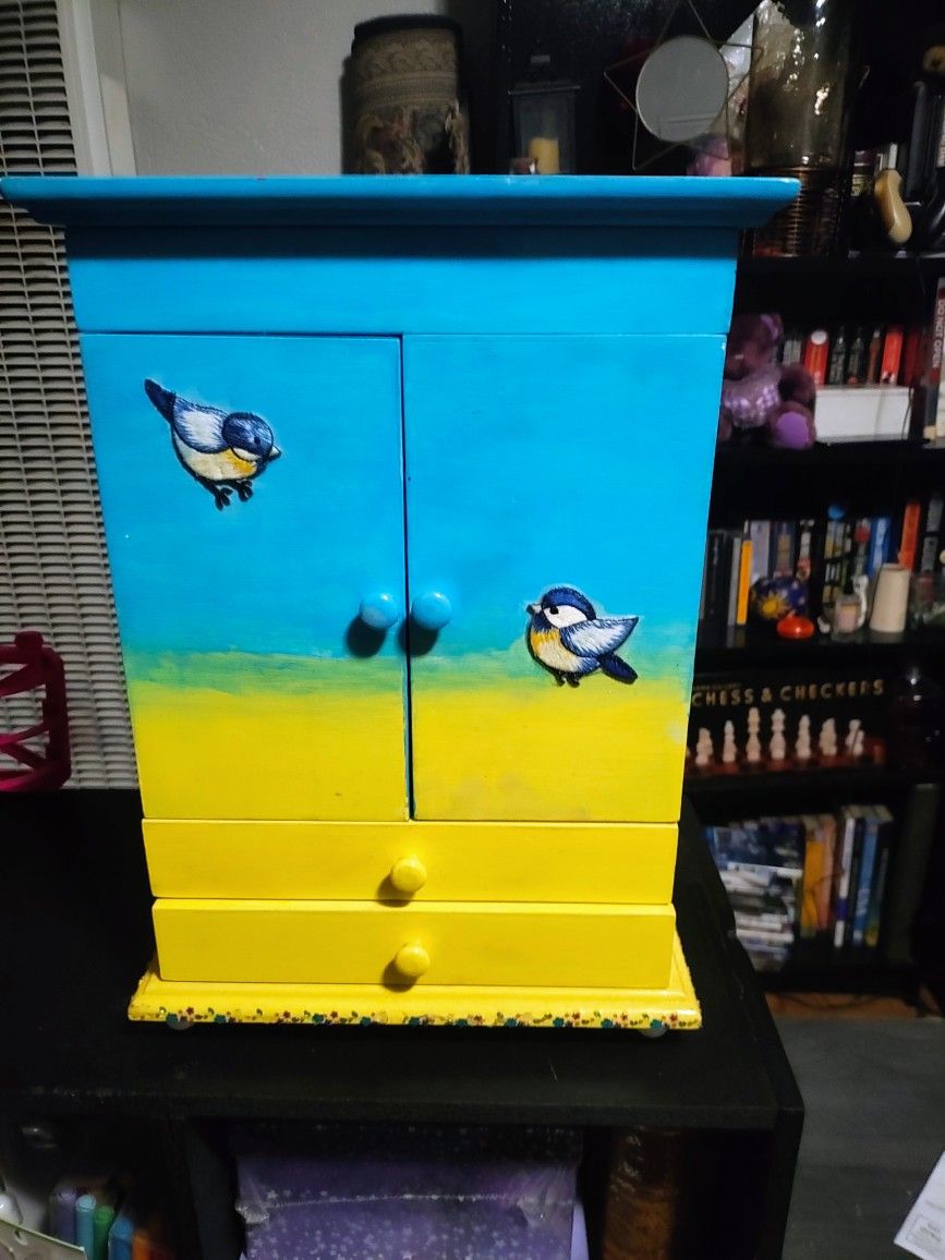 Custom Handpainted Jewelry Box 