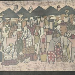 Painting Of African Market