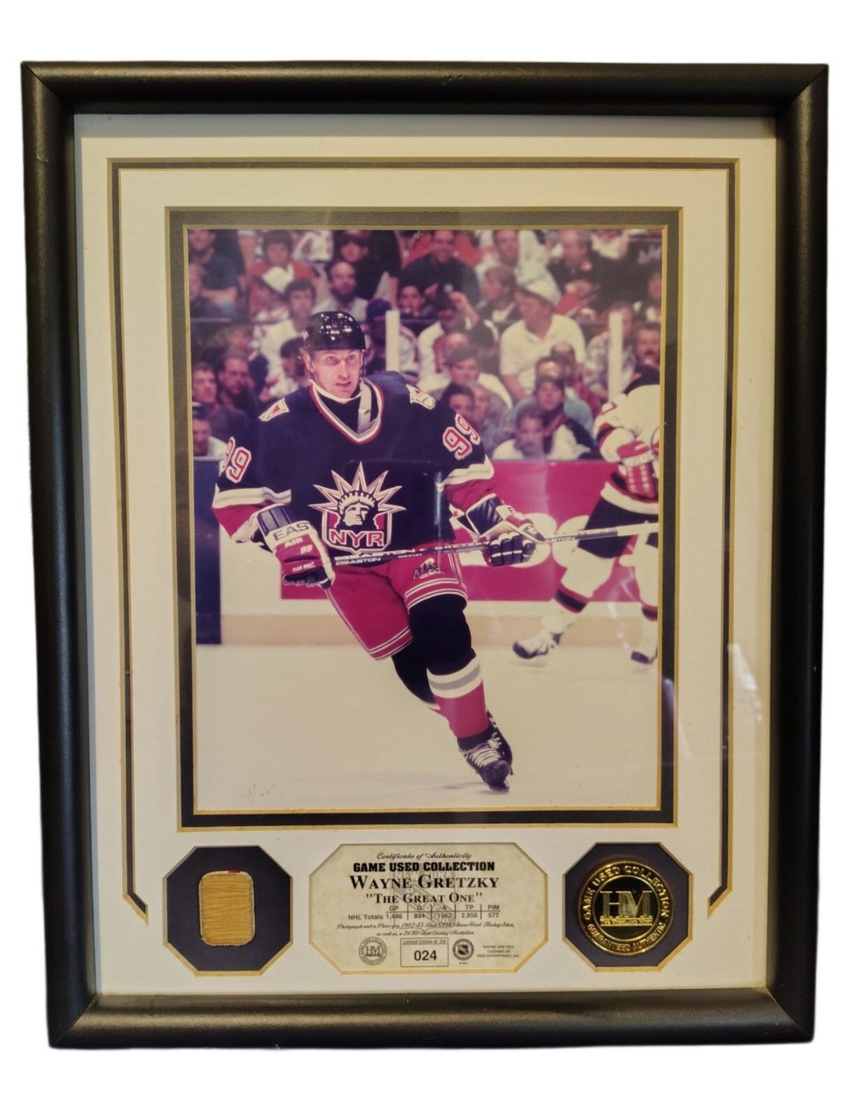 Stick Point Up Wayne Gretzky 1982 Game Used Stick Relic Highland Mint LE /250 NY ...