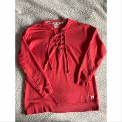 Victoria’s Secret Pink Lace up Pullover 