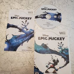 Disney Epic Mickey Nintendo Wii video game system with manual CIB