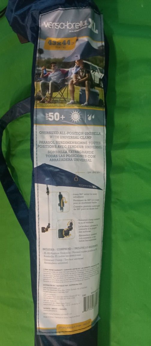 The Versa-Brella SPF 50+ Adjustable Outdoors Umbrella