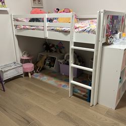 Kids Loft Bed + Mattress 