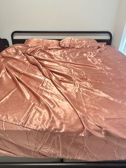 King Mattress + Bed Frame – $300 OBO