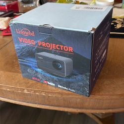 Projector with WiFi and Bluetooth: [1800 ANSI/Ai Auto Focus/800+ Apps/Compatible with Netflix] Outdoor-Projector 4K Support 1080P Smart Live TV Movie 