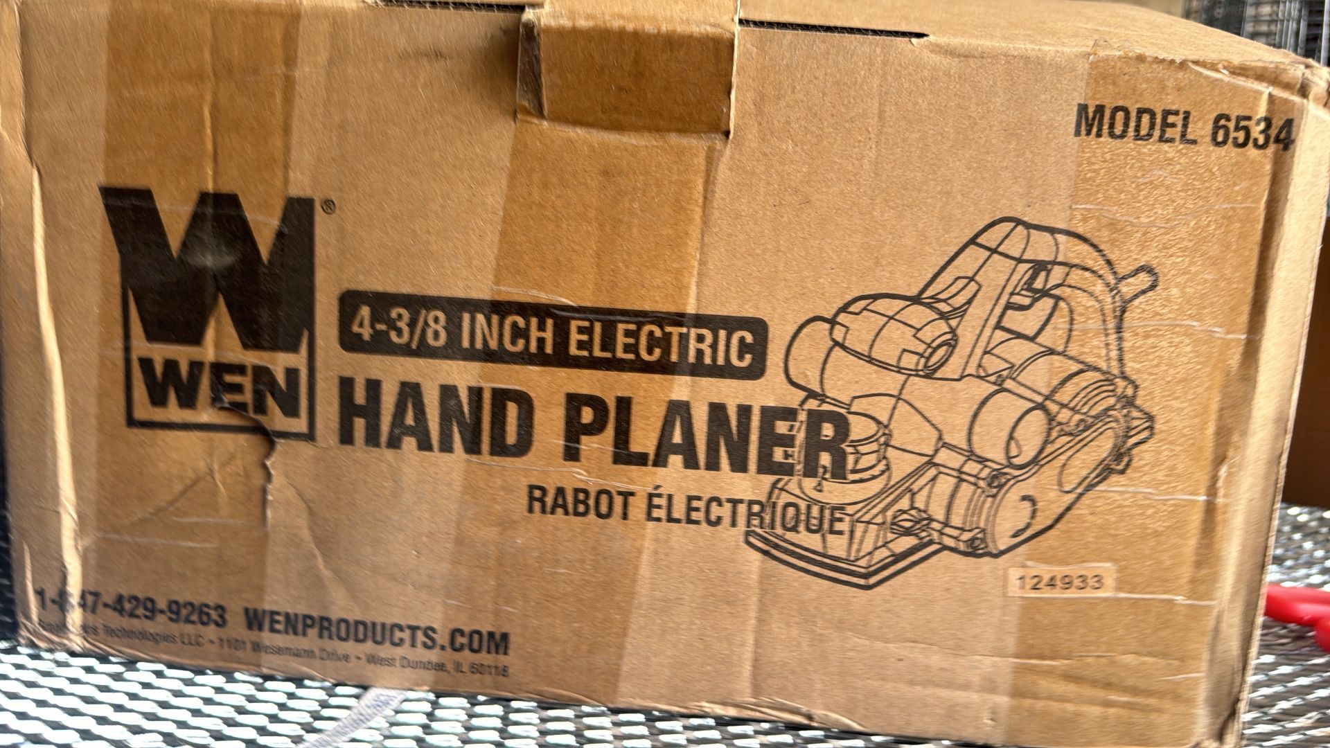 WEN 6534 8 Amp Electric Hand Planer, 4 3/8 Inch