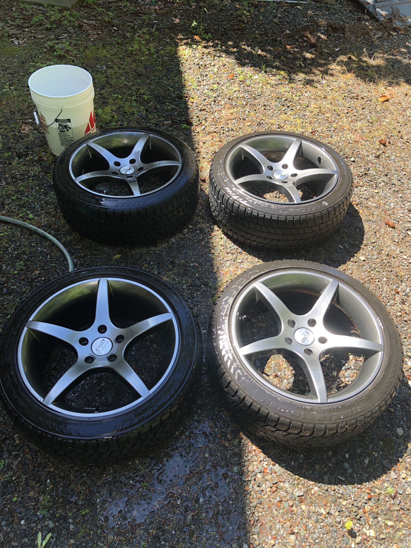 Blizzak snow tires with Sport Edition rims