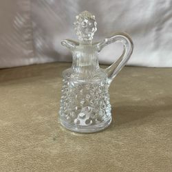 Fenton Vintage Miniature Clear Glass Cruet