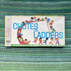 Vintage 1974 Milton Bradley Chutes and Ladders Board Game - Complete