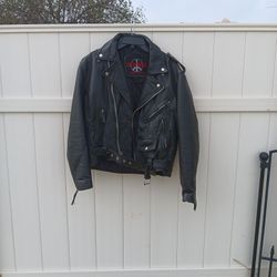 Leather Biker Jacket, 50% OFF