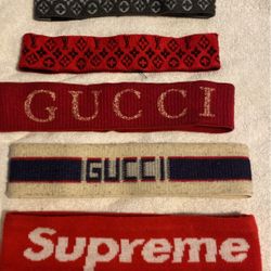 LUXURY HEADBANDS ! Gucci , LV , SUPREME 