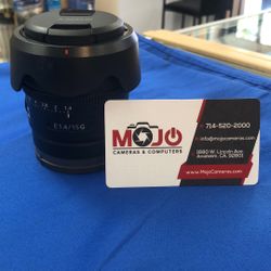 Sony E 15mm F/1.4 G Lens Pre Owned 