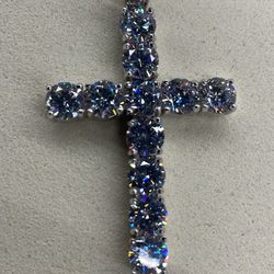 Silver And Gold Plated Silver Moissanite Diamonds Pendants $225 Firm Each 