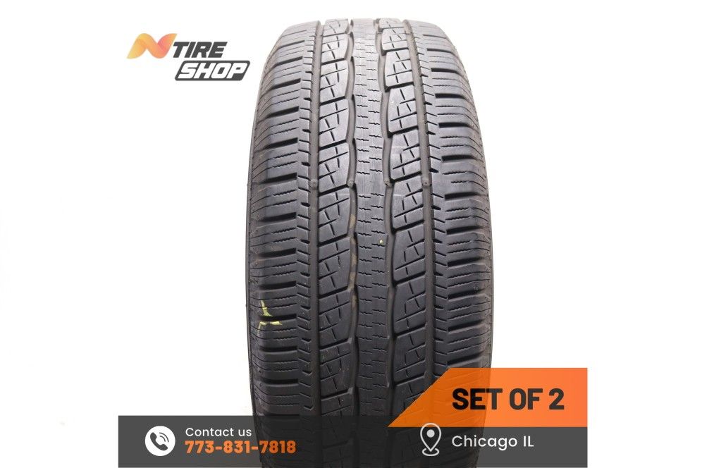 Set of 2 Used  9/32  Whitewall  245/65R17  107T  General  Grabber HTS 60