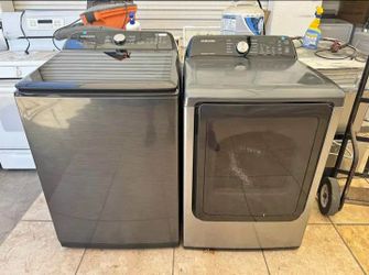 Washer and gas Dryer set brand Samsung top load