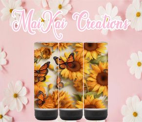 Sunflower custom tumbler with speaker