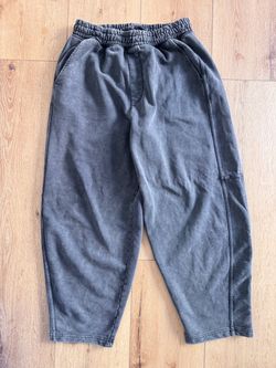 Grey Baggy Sweatpants Zara Size M W31