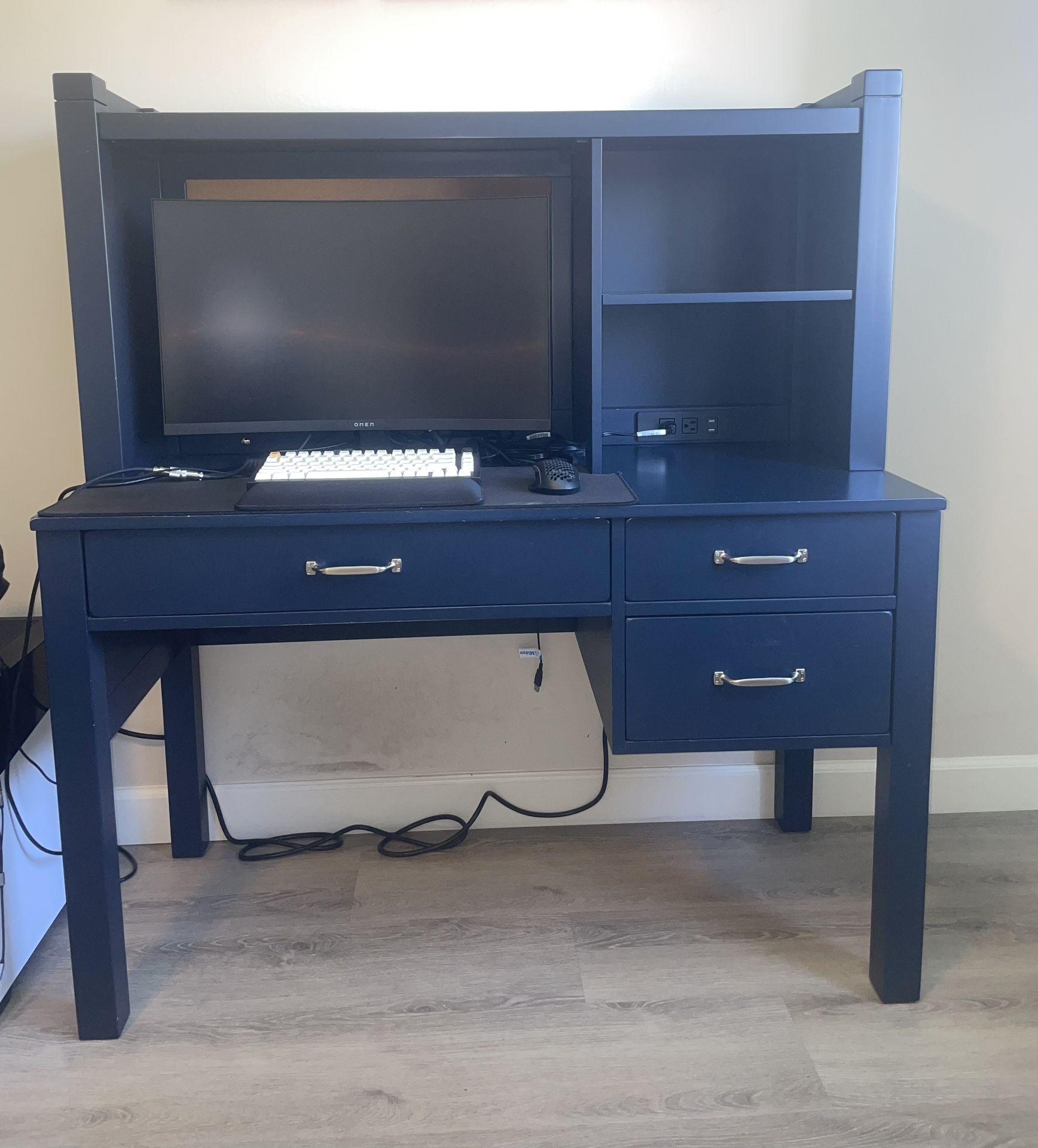 Pottery Barn, Camp Storage Desk In Navy