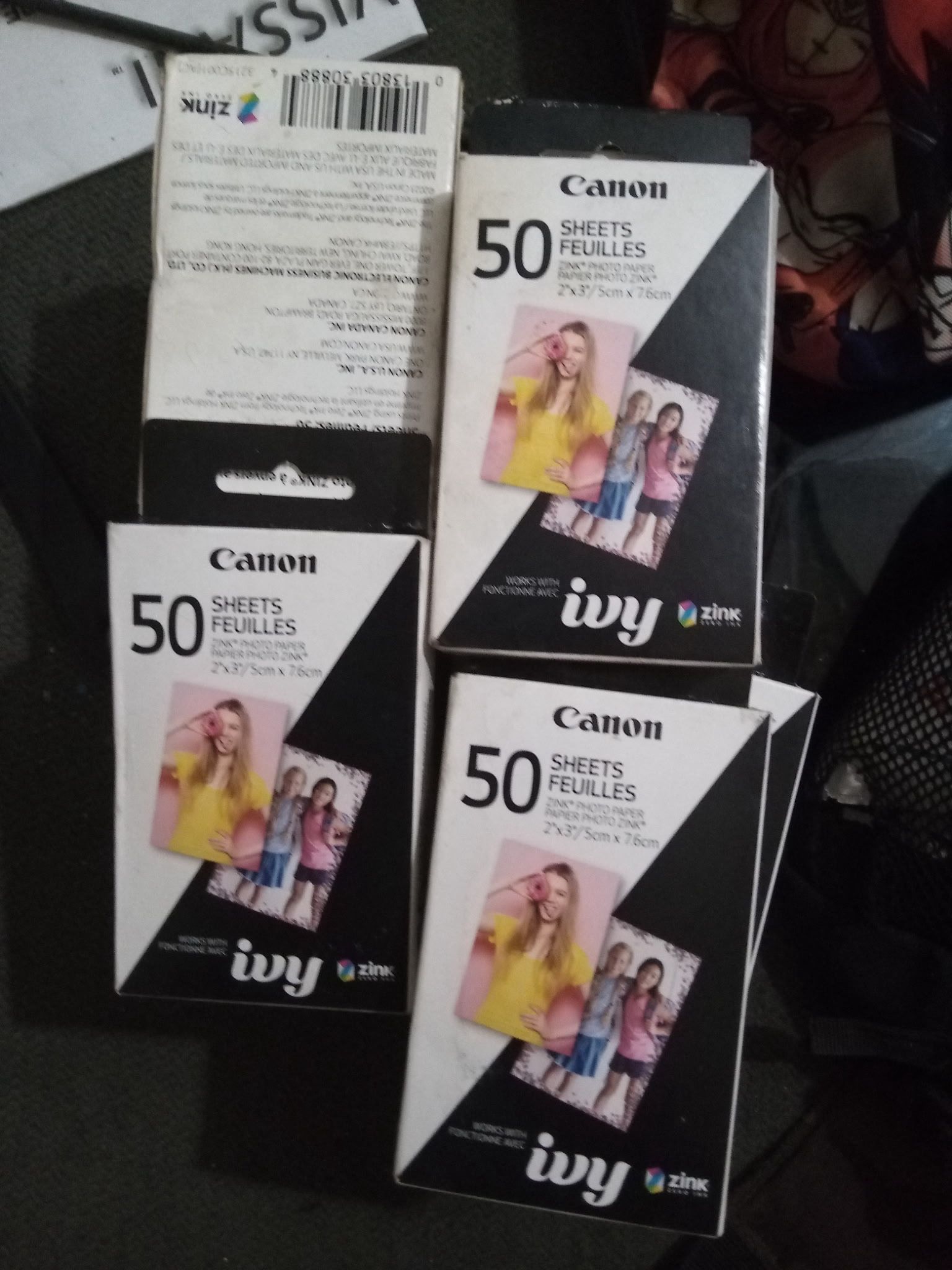 Canon ZINK Glossy Photo 2" x 3" for Canon Ivy mini photo printers  50 Sheets 