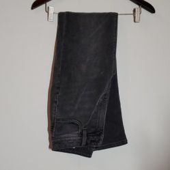 American Eagle Black Stretch Mom Jean
