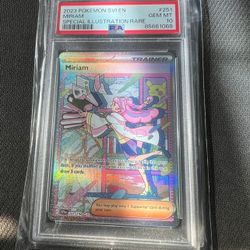 Pokemon Cards Scarlet & Violet Base Set PSA 10 Miriam Illustration Rare