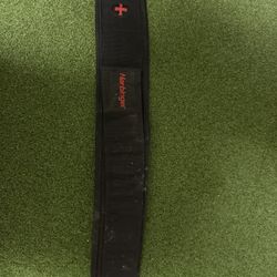 Harbinger 4" Nylon Weight Lifting Belt Men’s Size L (Black/Red )