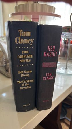 Two Tom Clancy hardcover books