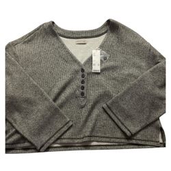 Urban Outfitters Grey Cardigan Knit Sweatshirt 💗 PICK UP PREFFERED