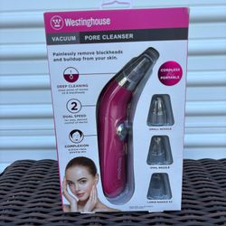 Westinghouse Vacuum Pore Cleanser (Model WH1119). This electronic skincare device uses suction to target excess oil, blackheads, and buildup.