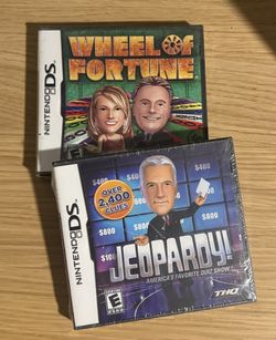Nintendo DS Game Bundle - Wheel Of Fortune & Jeopardy