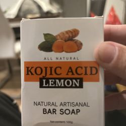 Kojic Acid Lemon Natural Bar Soap – Brightening & Cleansing (100g) 