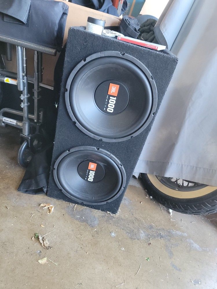 Jbl 1000 Watt Subwolfers In Box