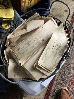 100s Of Vintage Early 1900 Maybe 1800s checks New York Early Vintage Used Checks