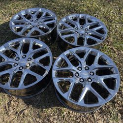 Rims 22 Snowflakes Oem 6 Lugs Silverado Sierra Yukon Tahoe Suburban Avalanche Escalade 