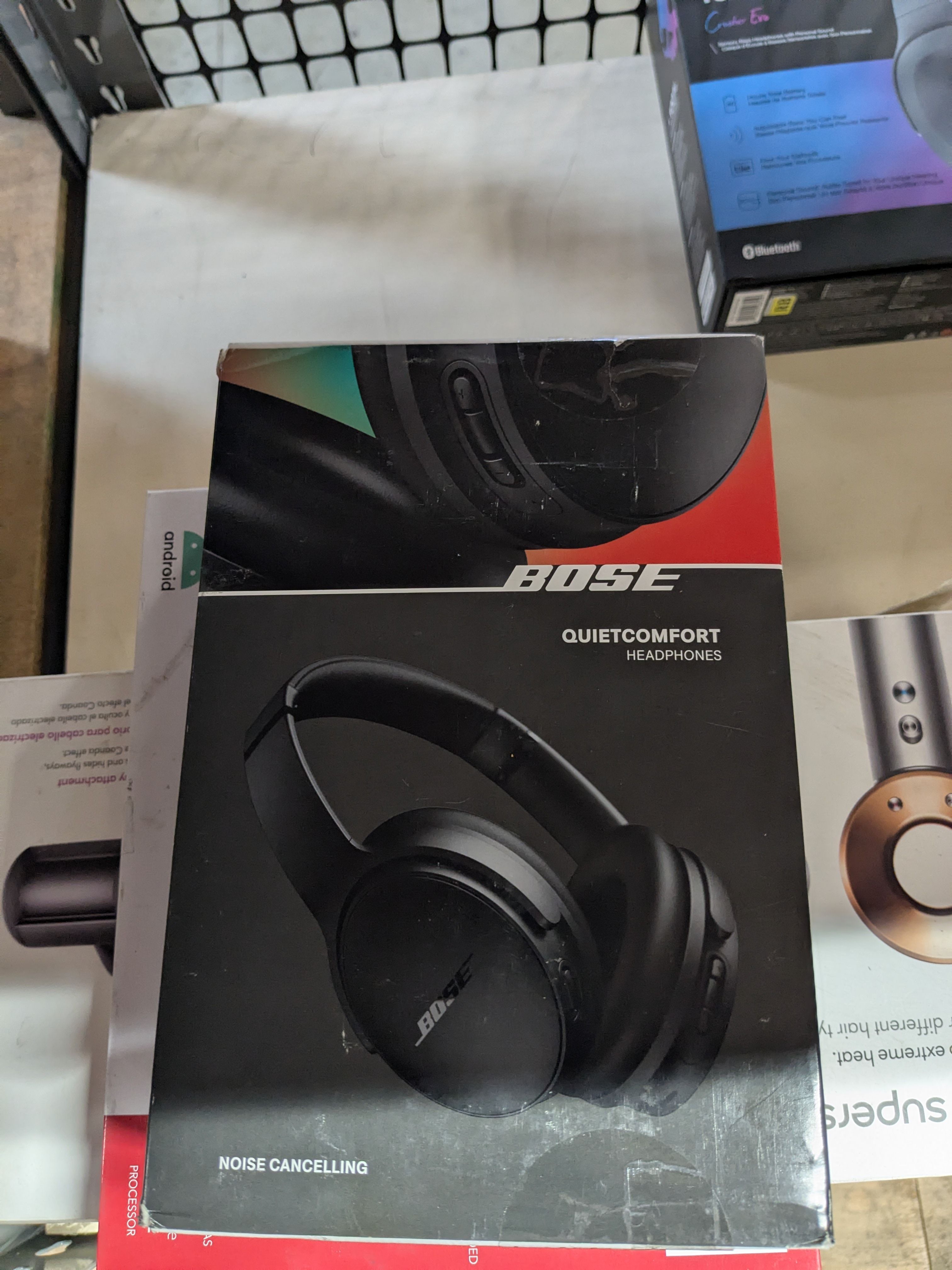 Bose QuietComfort Bluetooth Headphones, Wireless Headphones with Active Over Ear Noise Cancelling and Mic, Deep Bass, Up to 24 Hours of Playtime, Blac