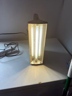 Vtg Burgess Florescent Emergency Light with A/C & Battery Operation OBO