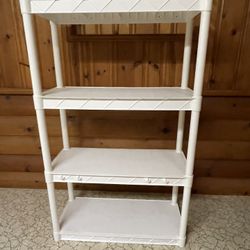 Plastic shelving unit