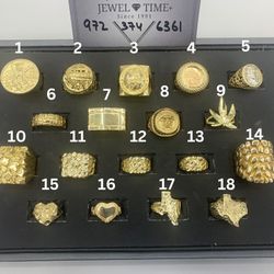 10k Nugget Rings 