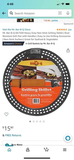 Barbecue grilling skillet (non stick)