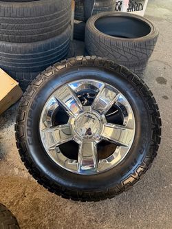 20” CHROME FACTORY GM WHEELS WITH COOPER (34") TIRES !