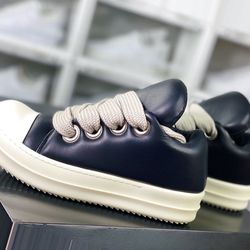 Rick Owens Leather Low Sneakers 13